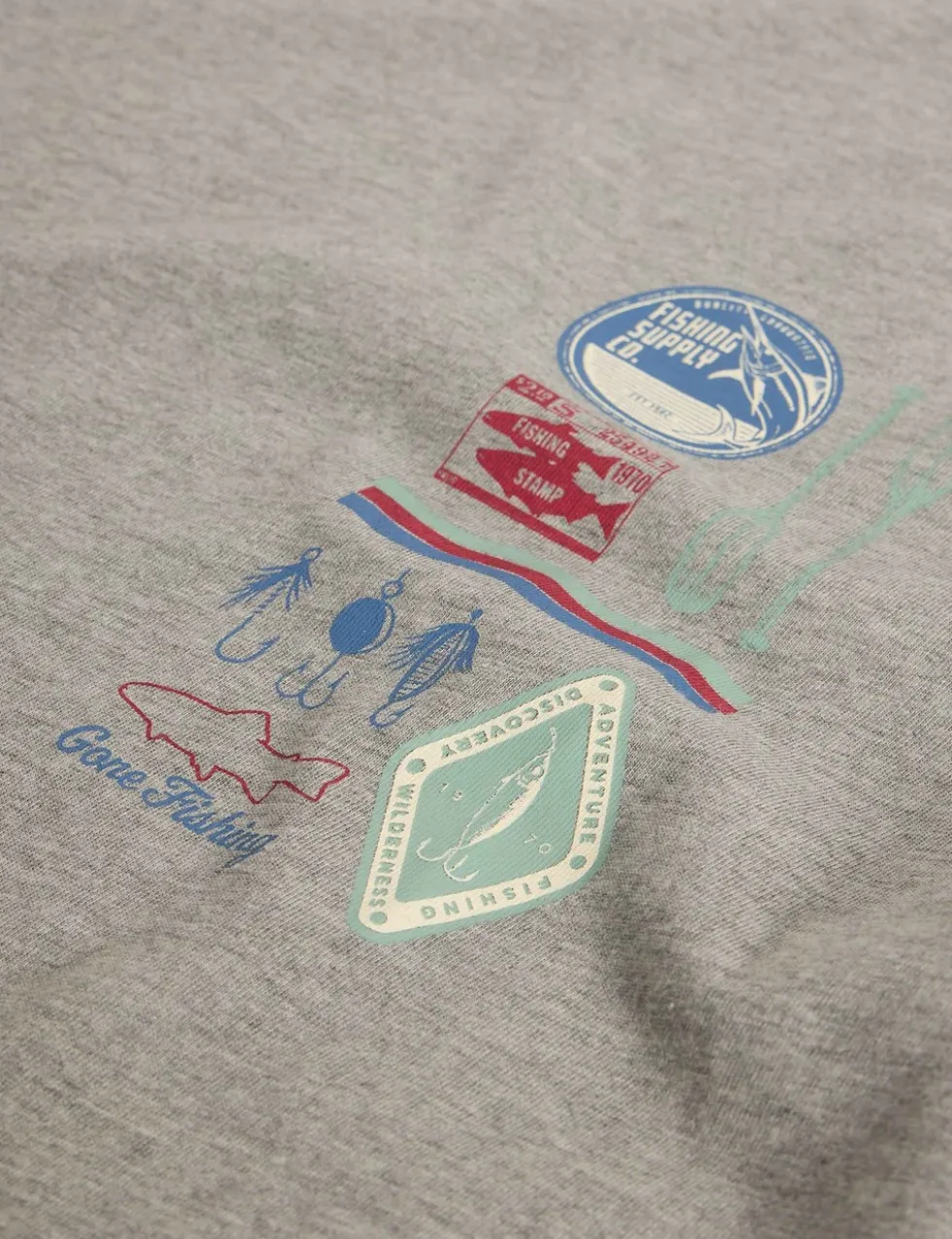 Cotton Rich Fishing Graphic Relaxed Fit T-Shirt