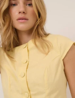 Cotton Rich Fitted Blouse