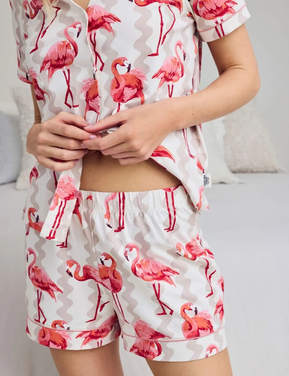 Cotton Rich Flamingo Printed Pyjama Set
