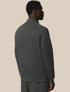 Cotton Rich Fleece Half Zip Sports T-Shirt