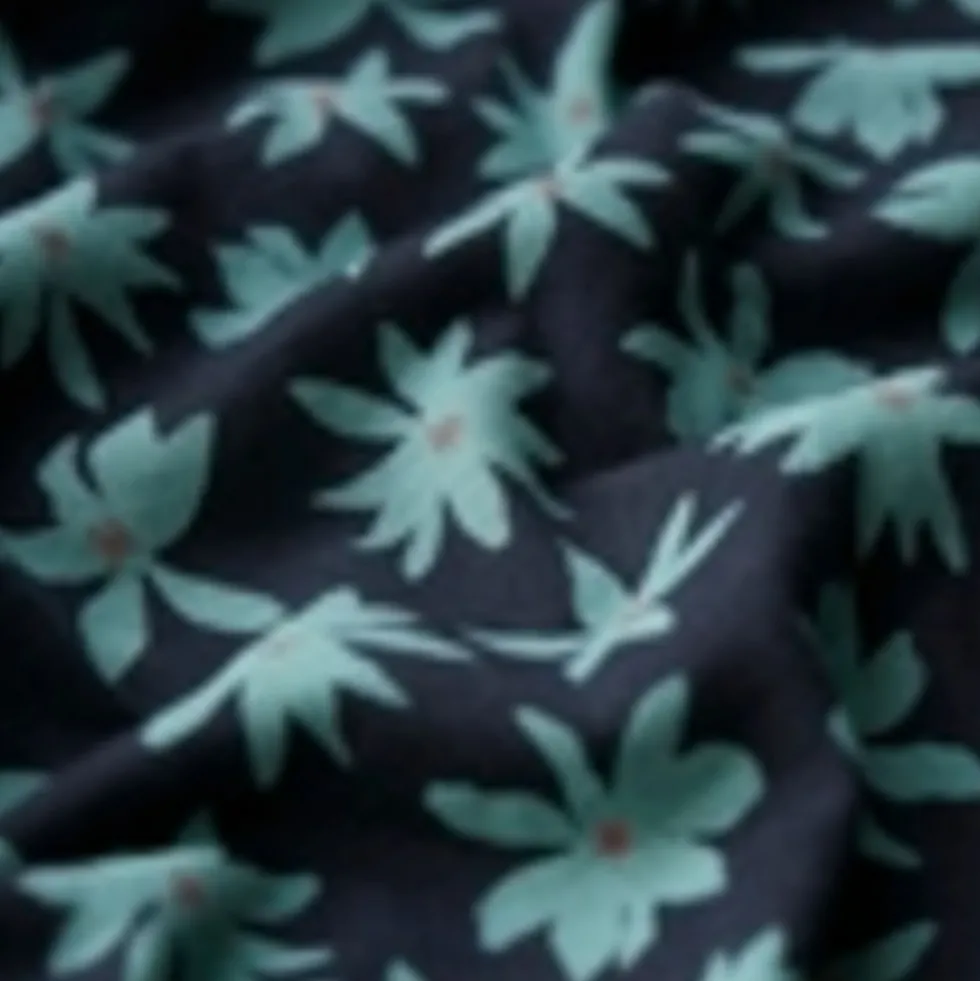 Cotton Rich Floral Collared Shirt