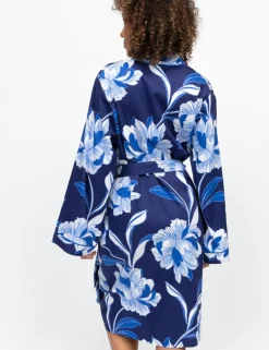 Cotton Rich Floral Dressing Gown