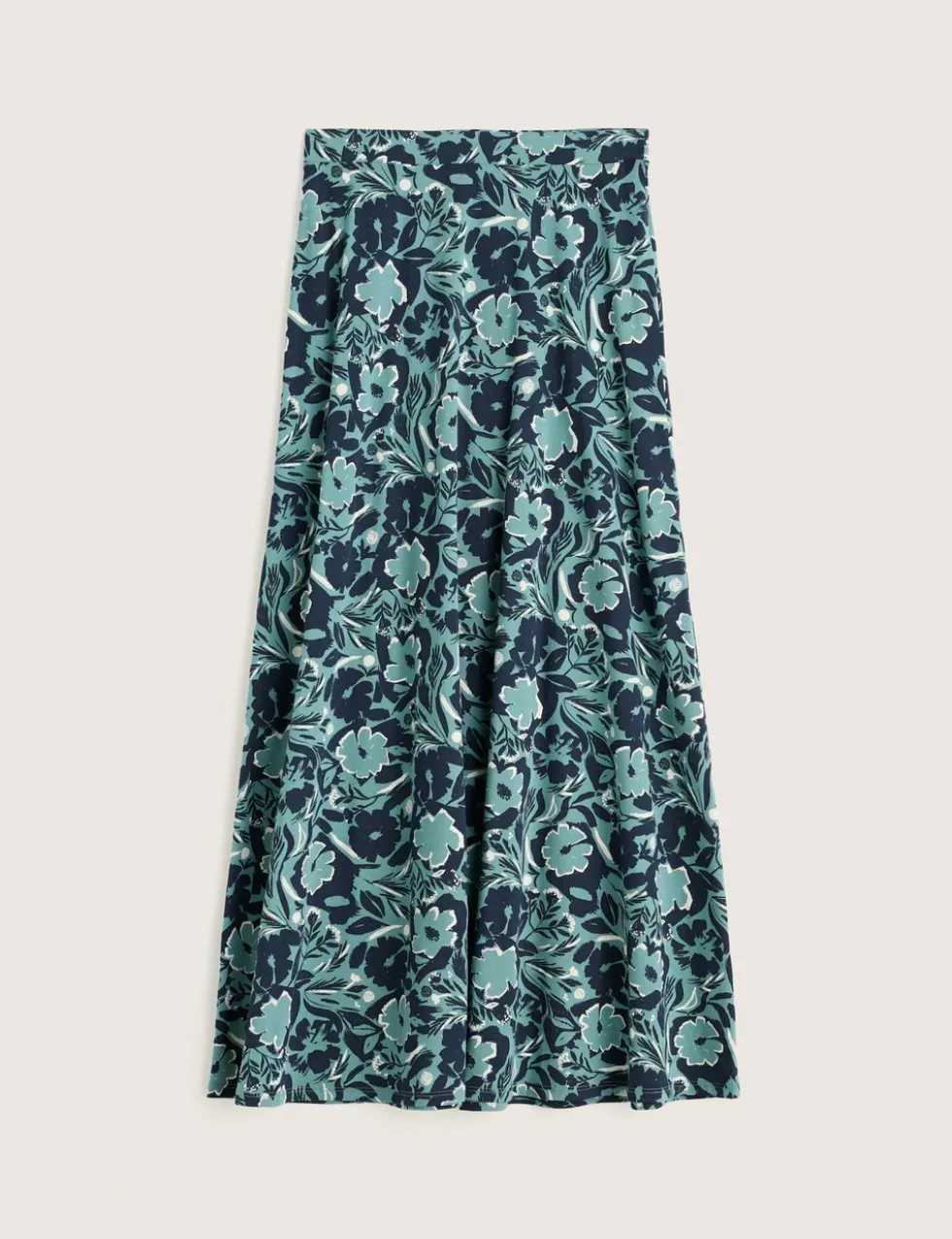 Cotton Rich Floral Midaxi A-Line Skirt