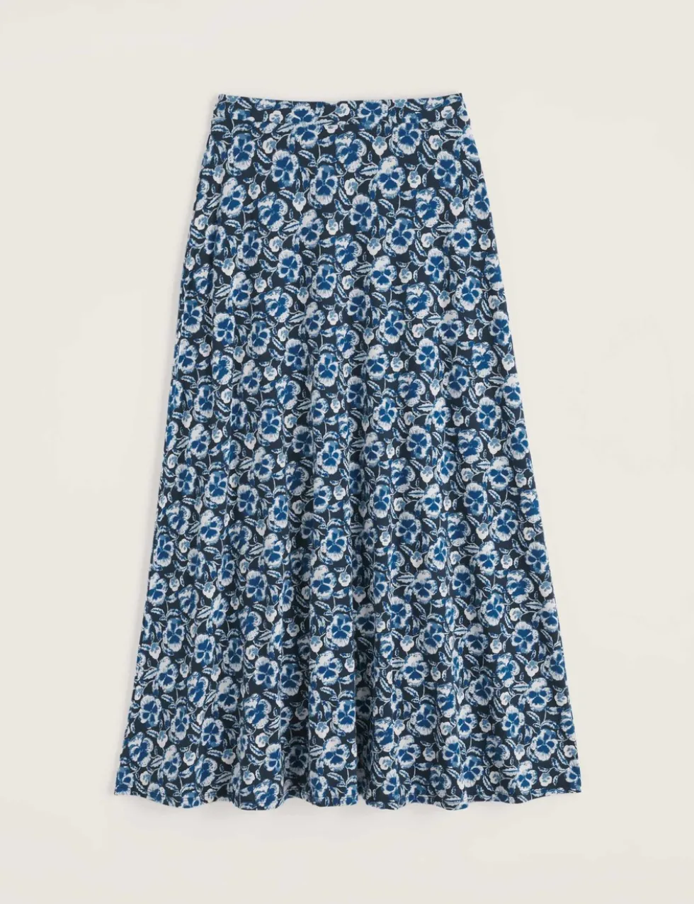 Cotton Rich Floral Midaxi A-Line Skirt