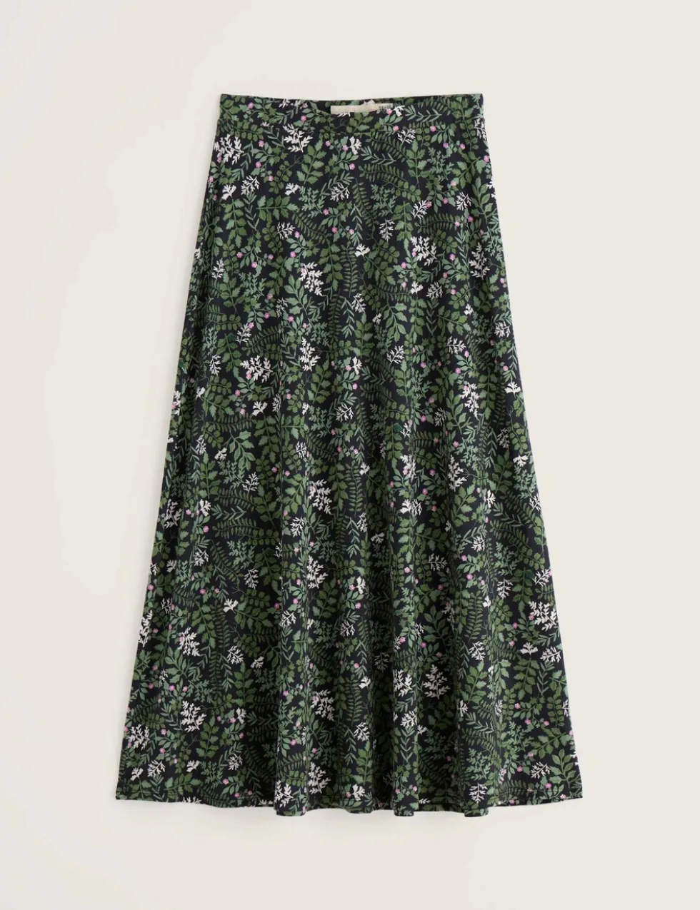 Cotton Rich Floral Midaxi A-Line Skirt