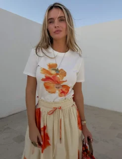 Cotton Rich Floral T-Shirt