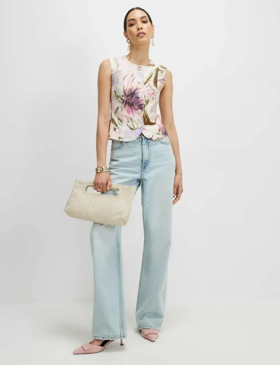 Cotton Rich Floral Waistcoat