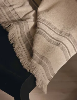Cotton Rich Fringed Border Towel