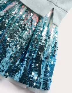 Cotton Rich Frozen™ Sequin Dress (2-8 Yrs)
