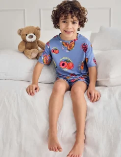 Cotton Rich Fruit Print Pyjamas (1-12 Yrs)