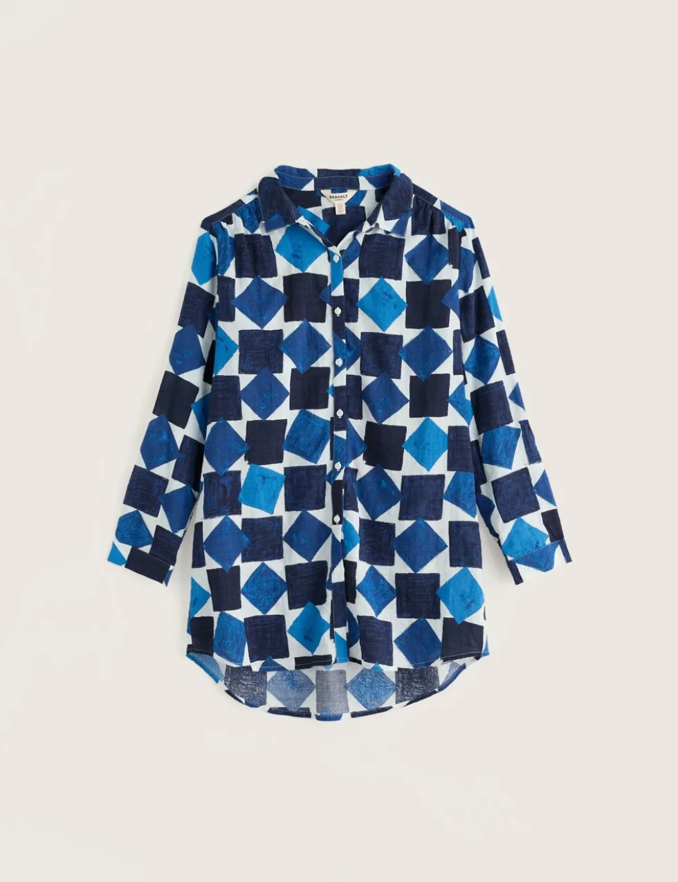 Cotton Rich Geometric Shirt