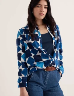 Cotton Rich Geometric Shirt
