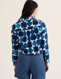 Cotton Rich Geometric Shirt