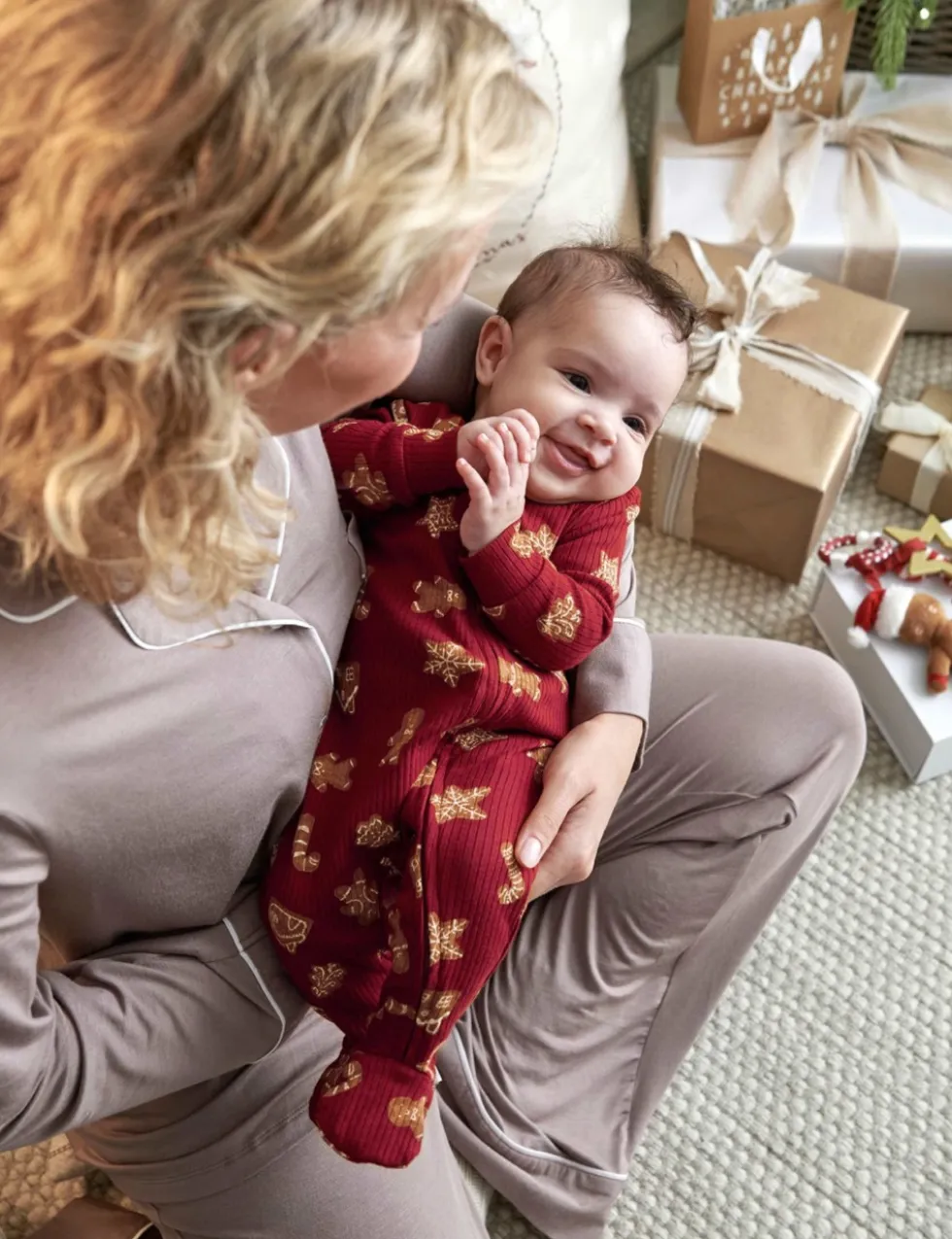 Cotton Rich Gingerbread Sleepsuit (0-12 Mths)