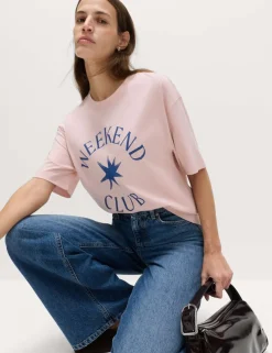 Cotton Rich Graphic Oversized T-Shirt