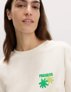 Cotton Rich Graphic Oversized T-Shirt