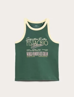 Cotton Rich Graphic Vest (6-16 Yrs)
