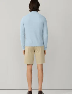 Cotton Rich Half Zip Funnel Neck Sweatshirt