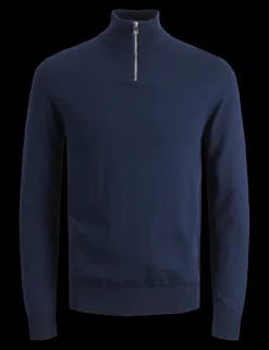 Cotton Rich Half Zip Jumper