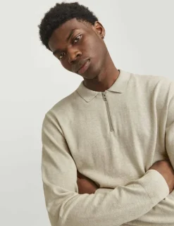 Cotton Rich Half Zip Knitted Jumper