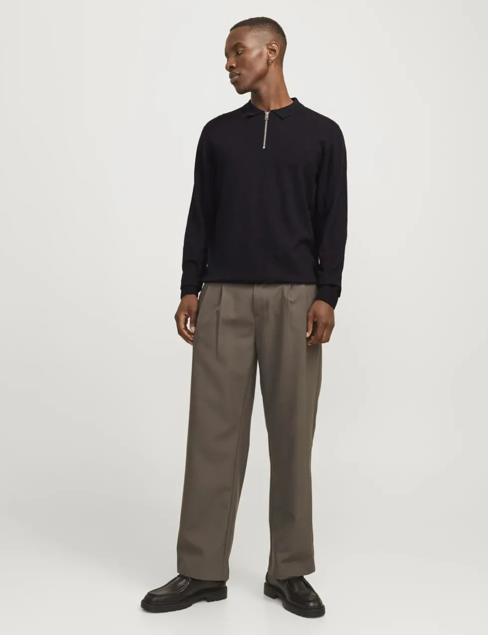 Cotton Rich Half Zip Knitted Jumper