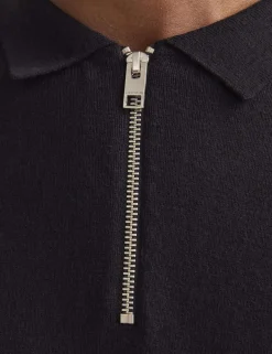 Cotton Rich Half Zip Knitted Jumper