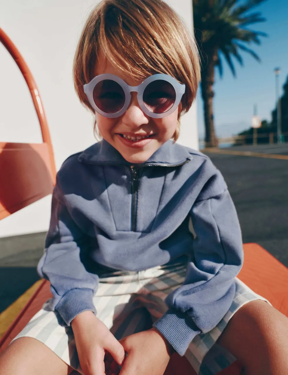 Cotton Rich Half Zip Sweatshirt (2-8 Yrs)
