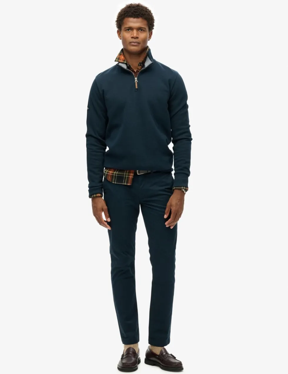 Cotton Rich Half Zip Sweatshirt