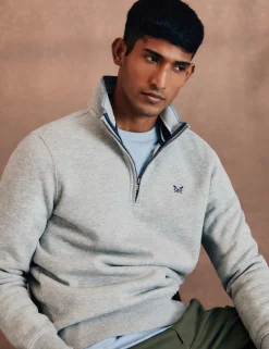 Cotton Rich Half Zip Sweatshirt