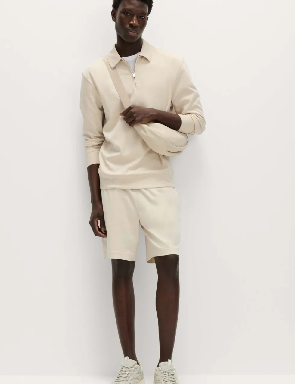 Cotton Rich Half Zip Sweatshirt