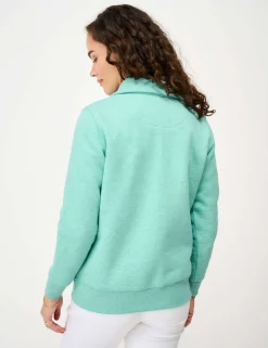 Cotton Rich Half Zip Sweatshirt