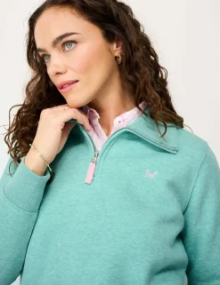 Cotton Rich Half Zip Sweatshirt