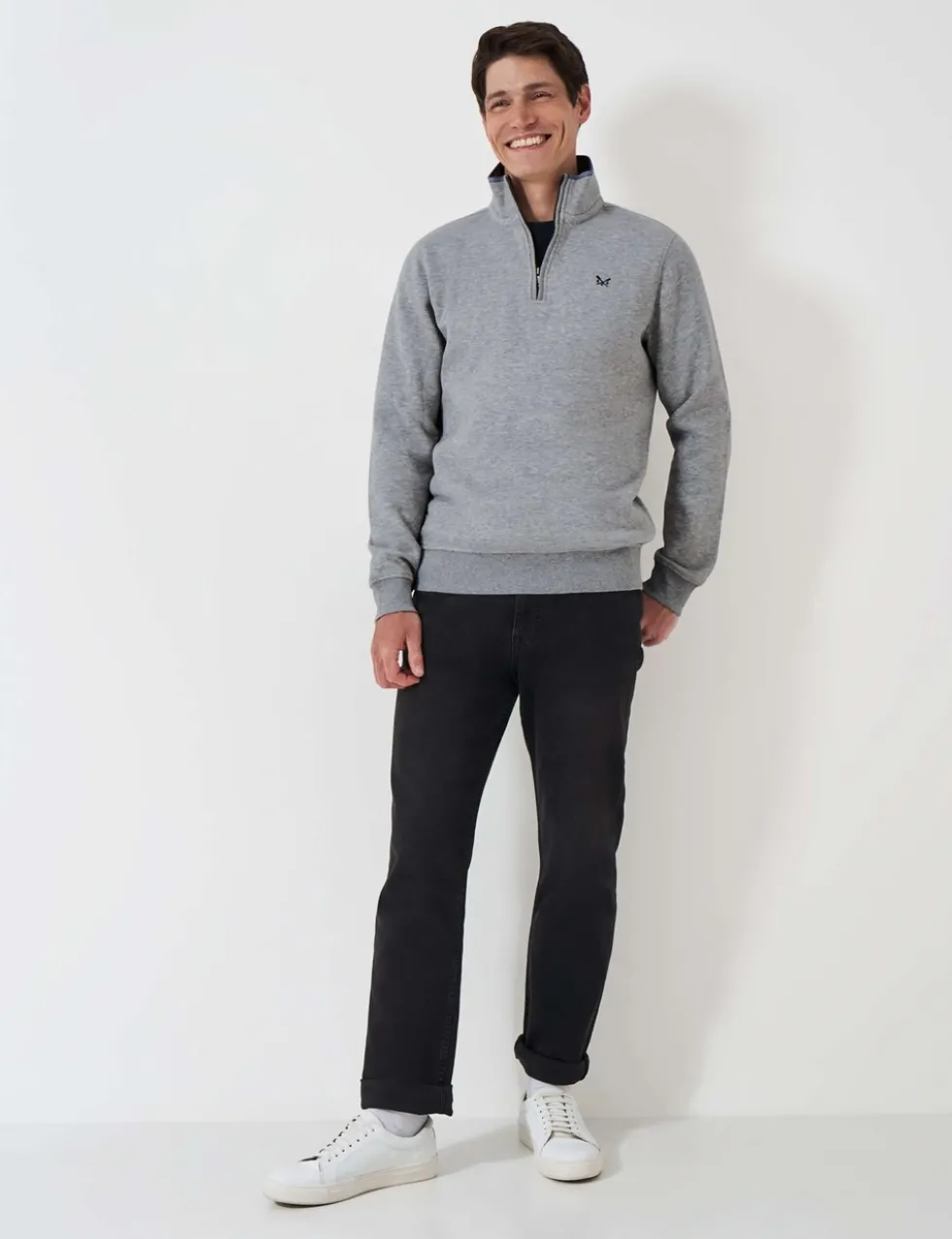 Cotton Rich Half Zip Sweatshirt