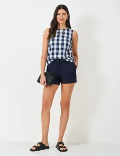 Cotton Rich High Waisted Chino Shorts