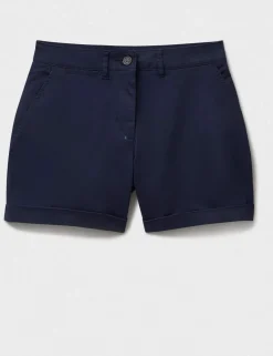 Cotton Rich High Waisted Chino Shorts