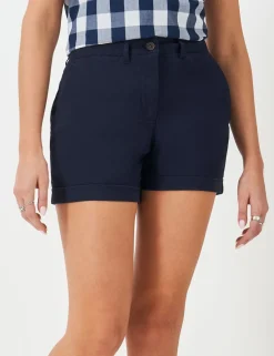 Cotton Rich High Waisted Chino Shorts