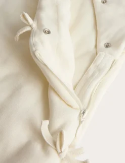 Cotton Rich Hooded Wrap Pramsuit (0-12 Mths)