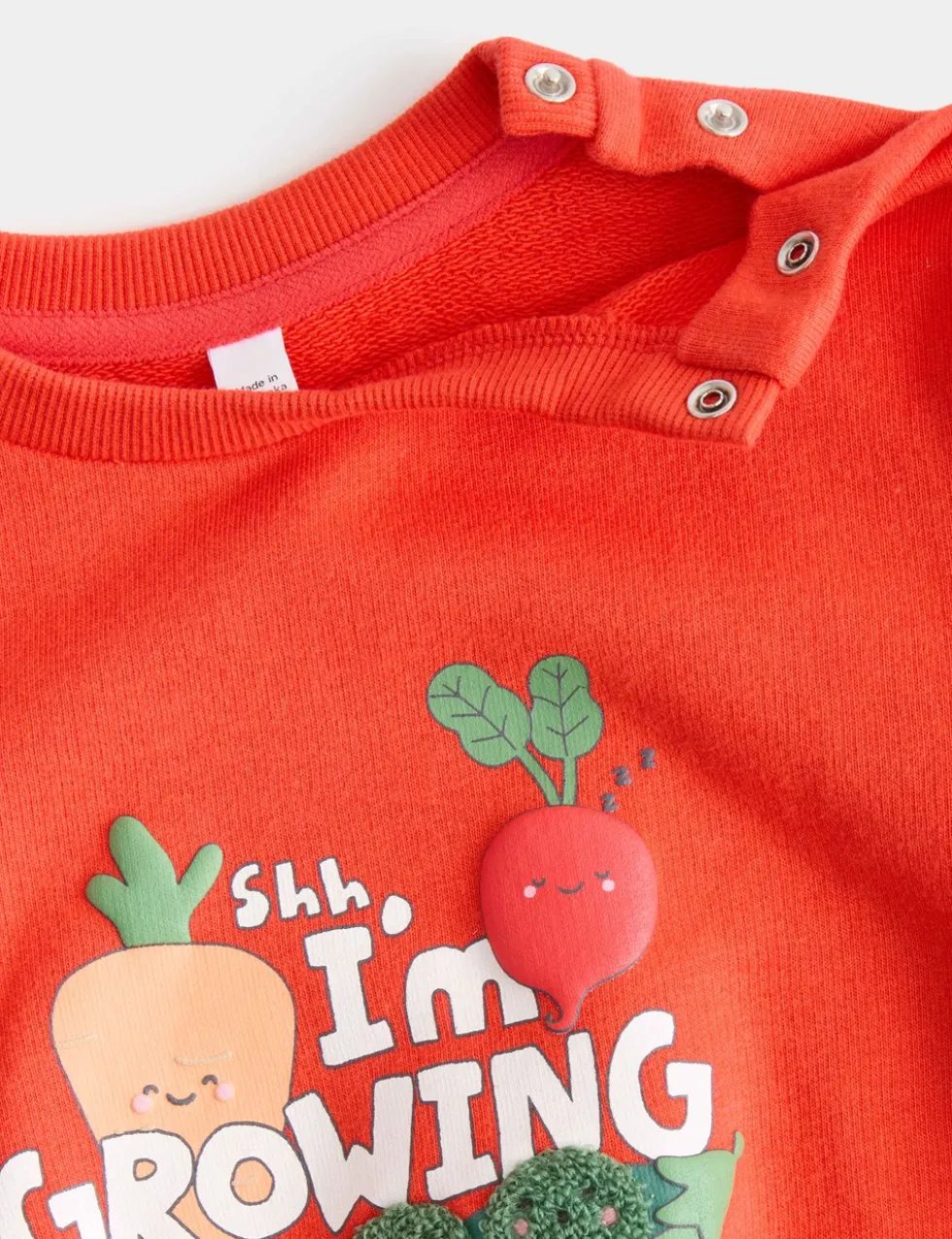 Cotton Rich I Am Growing Sweatshirt (0-5 Yrs)