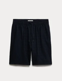 Cotton Rich Jacquard Pyjama Shorts