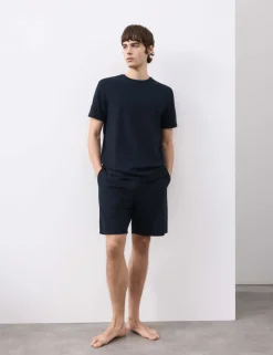 Cotton Rich Jacquard Pyjama Shorts
