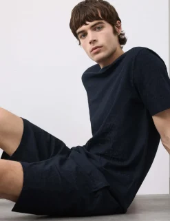 Cotton Rich Jacquard Pyjama Shorts