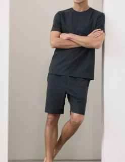 Cotton Rich Jacquard Pyjama Shorts