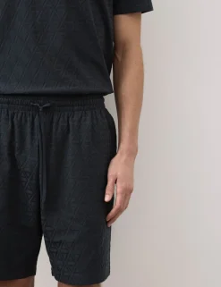 Cotton Rich Jacquard Pyjama Shorts