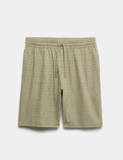 Cotton Rich Jacquard Pyjama Shorts