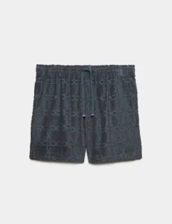 Cotton Rich Jacquard Towelling Shorts
