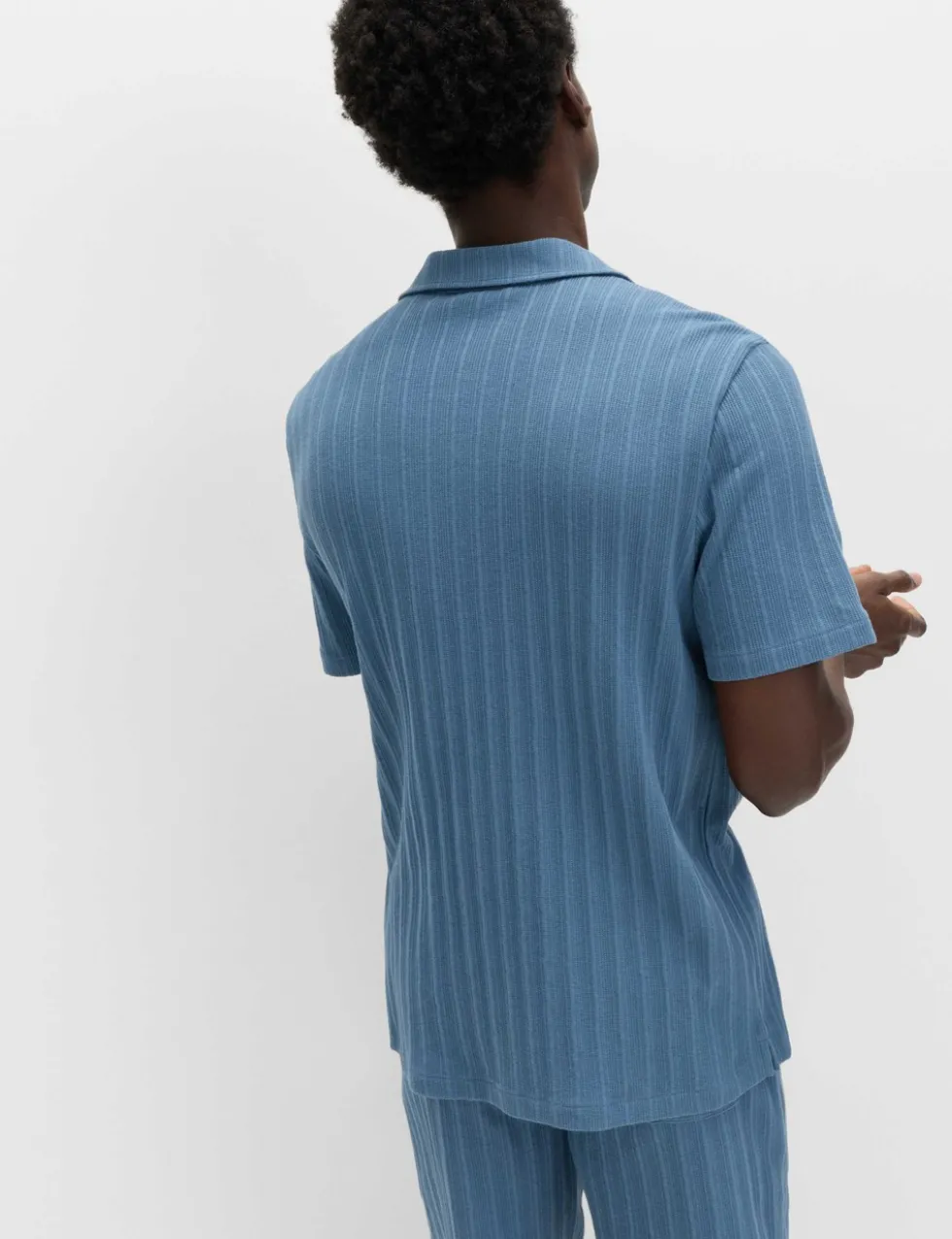 Cotton Rich Jersey Textured Loungewear Top