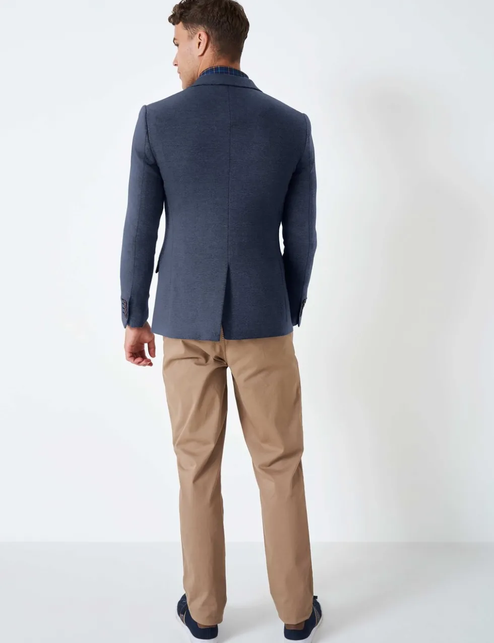 Cotton Rich Jersey Textured Blazer