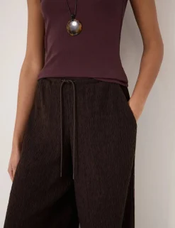 Cotton Rich Jersey Wide Leg Trousers