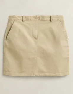 Cotton Rich Knee Length A-Line Skirt