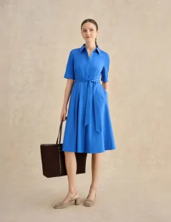 Cotton Rich Knee Length Skater Dress